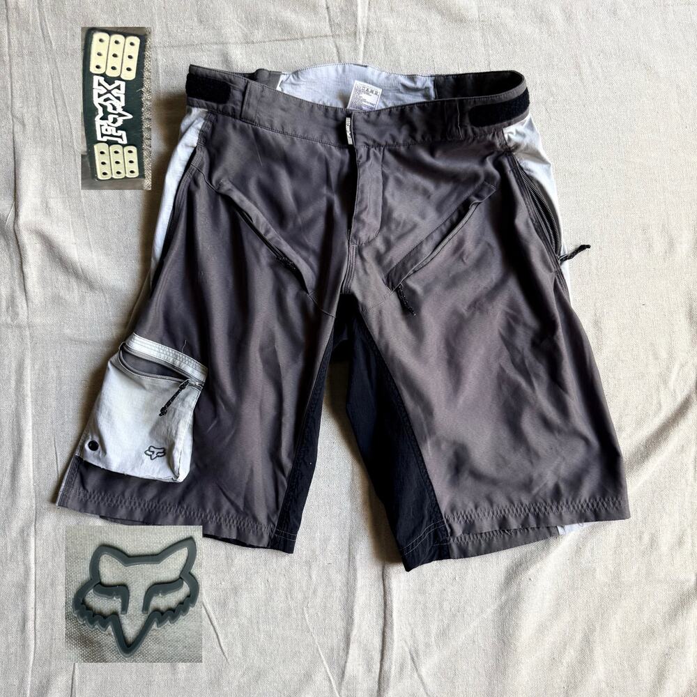 VTG Fox Racing Shorts Men's 34 Ranger MTB Mountain Bike BMX Padded Chamois Liner